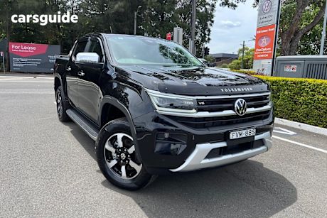 Black 2024 Volkswagen Amarok Dual Cab Utility Style Tdi600 4Motion