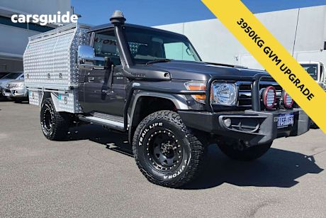 Grey 2017 Toyota Landcruiser Cab Chassis Gxl (4X4)