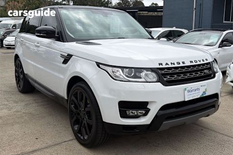 White 2014 Land Rover Range Rover Sport SUV TDV6 SE 4X4