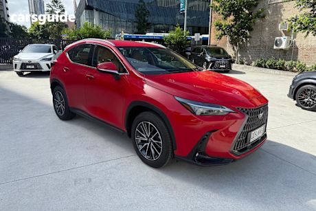 Red 2024 Lexus NX350H Wagon Luxury Hybrid 2Wd