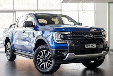 Blue 2025 Ford Ranger Double Cab Pick Up Sport 3.0 (4X4)