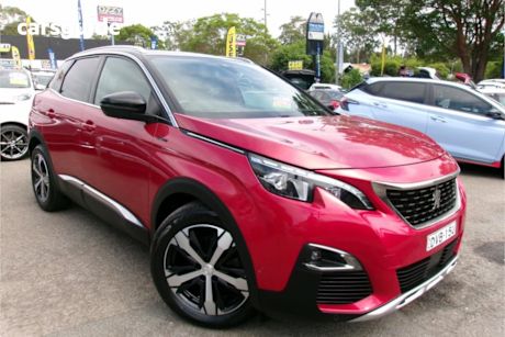 Red 2018 Peugeot 3008 Wagon Gt Line