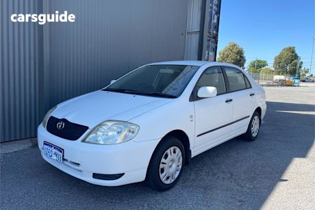 White 2001 Toyota Corolla Sedan Ascent