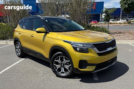 Yellow 2019 Kia Seltos Wagon Sport+ (Fwd)