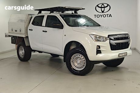 White 2022 Isuzu D-MAX Crew Cab Chassis Sx (4X4)