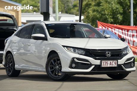 White 2020 Honda Civic Hatchback Vti-S