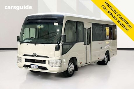 White 2019 Toyota Coaster Bus Standard (Lwb)