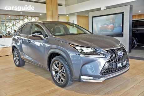Grey 2017 Lexus NX300H Wagon F Sport Hybrid (Awd)