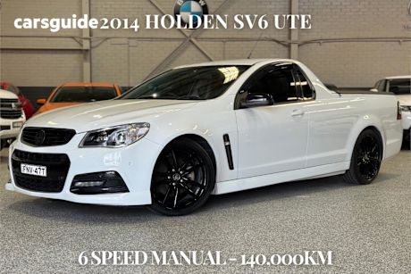 White 2014 Holden UTE Utility Sv6