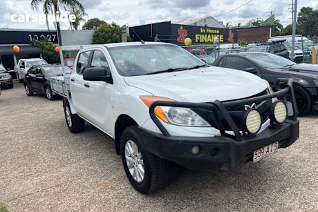 White 2013 Mazda BT-50 Dual Cab Utility Xt (4X4)