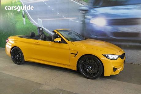 Yellow 2018 BMW M4 Convertible F83