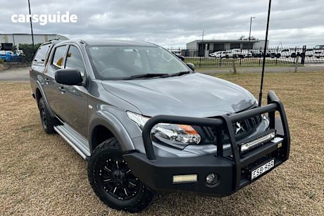 Grey 2017 Mitsubishi Triton Dual Cab Utility Glx (4X4)
