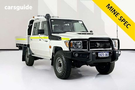 White 2023 Toyota Landcruiser Double Cab Chassis Lc79 Workmate