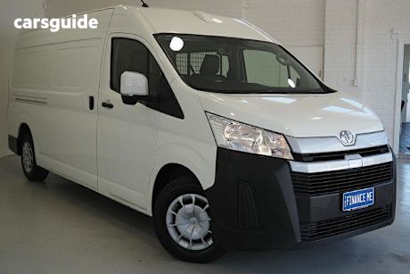 White 2022 Toyota HiAce Van Slwb Barn Door