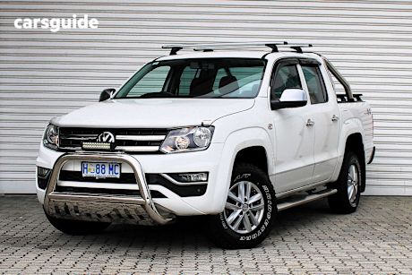 White 2016 Volkswagen Amarok Dual Cab Utility Tdi400 Core Plus (4X4)