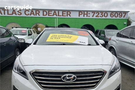White 2015 Hyundai Sonata Sedan Premium