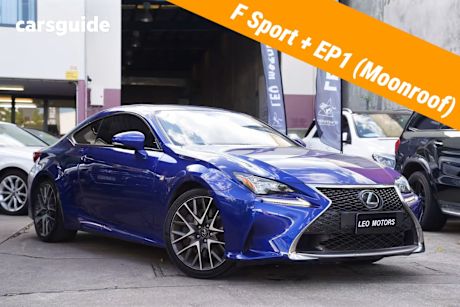 Blue 2018 Lexus RC350 Coupe F Sport