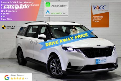 White 2023 Kia Carnival Wagon S