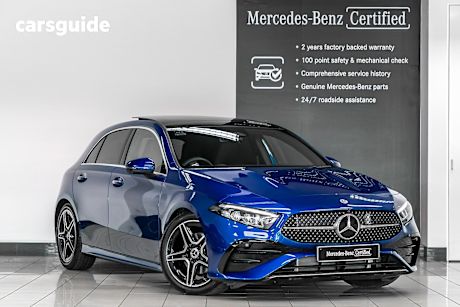 Blue 2025 Mercedes-Benz A200 Hatchback