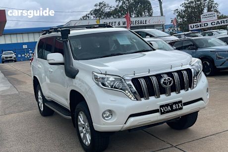 White 2017 Toyota Landcruiser Prado Wagon Vx (4X4)