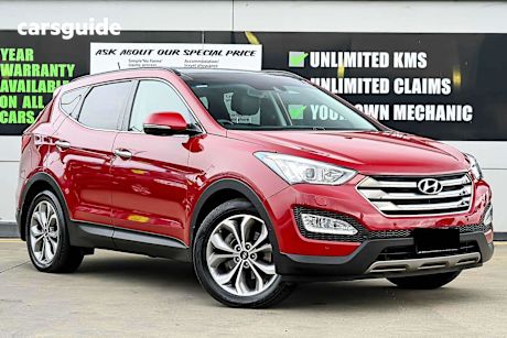 Red 2015 Hyundai Santa FE Wagon Highlander Crdi (4X4)