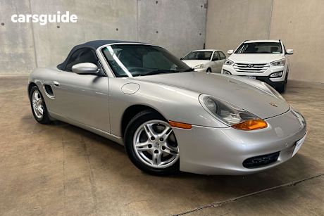 Silver 2000 Porsche Boxster Roadster
