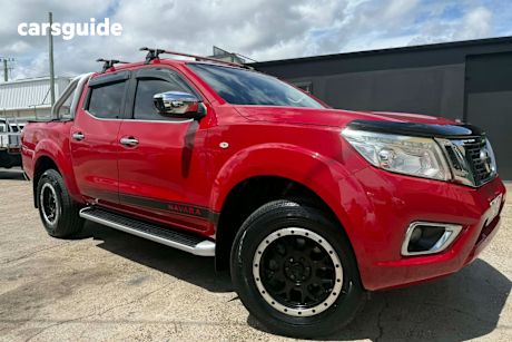 Red 2015 Nissan Navara Dual Cab Utility St (4X4)
