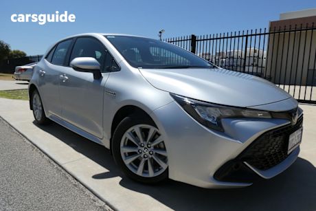 Silver 2023 Toyota Corolla Hatchback Ascent Sport Hybrid