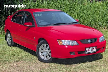 Red 2003 Holden Commodore Sedan Equipe