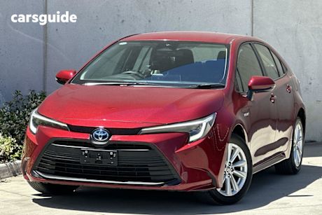 Red 2022 Toyota Corolla Sedan Ascent Sport Hybrid