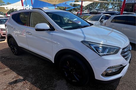 White 2016 Hyundai Santa FE Wagon Elite Crdi (4X4)