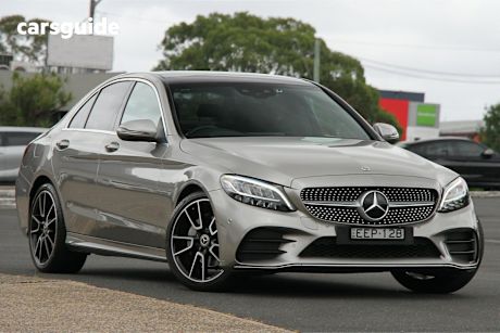 Silver 2019 Mercedes-Benz C200 Sedan