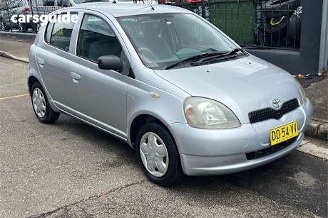 Silver 2001 Toyota Echo Hatchback