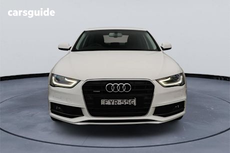 White 2014 Audi A4 Sedan 2.0 Tfsi Ambition Quattro