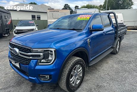 Blue 2022 Ford Ranger Double Cab Chassis Xlt 2.0 (4X4)