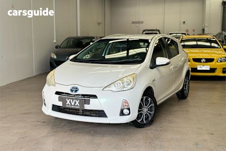 White 2012 Toyota Prius C Hatchback Hybrid