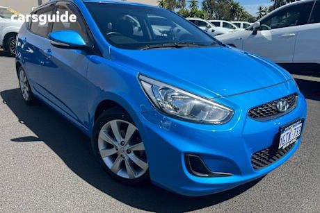 Blue 2019 Hyundai Accent Hatchback Sport