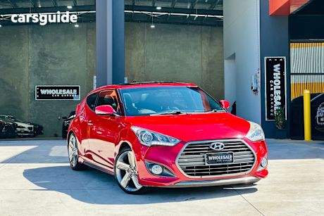 Red 2014 Hyundai Veloster Coupe Sr Turbo