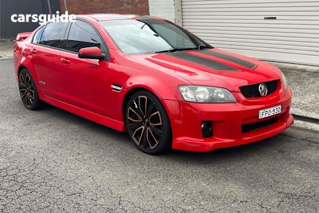 Red 2009 Holden Commodore Sedan Ss