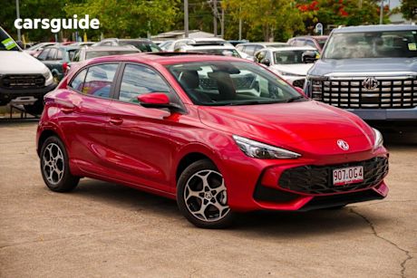 Red 2025 MG MG3 Hatchback Essence Hybrid+