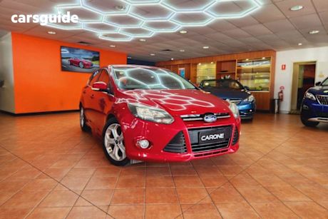 Red 2014 Ford Focus Hatchback Sport
