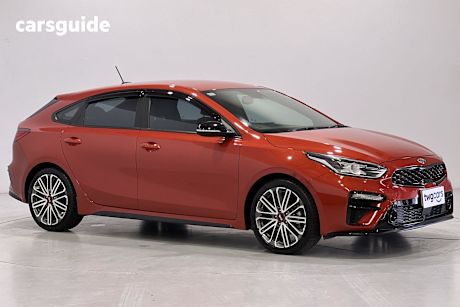 Orange 2021 Kia Cerato Hatchback Gt