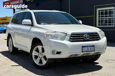 White 2007 Toyota Kluger Wagon Grande (Fwd)
