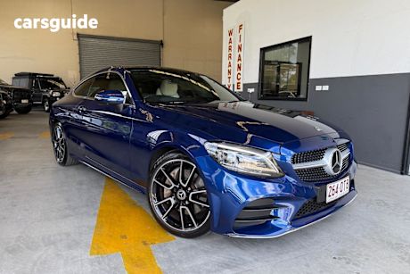Blue 2020 Mercedes-Benz C300 Coupe