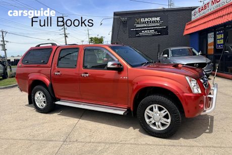 Red 2010 Isuzu D-MAX Crew Cab Utility Ls-U (4X4)