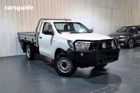 White 2019 Toyota Hilux Cab Chassis Workmate Hi-Rider