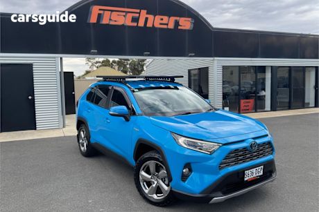 Blue 2021 Toyota RAV4 Wagon Gxl (Awd) Hybrid