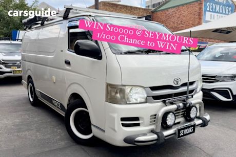 White 2008 Toyota HiAce Van Lwb