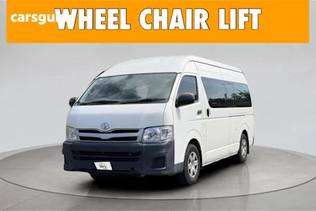 White 2013 Toyota HiAce Bus Commuter