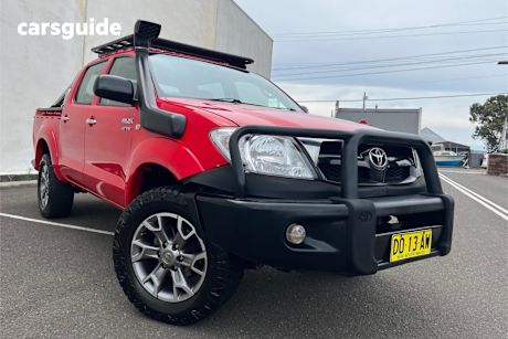 Red 2007 Toyota Hilux Dual Cab Pick-up Sr (4X4)